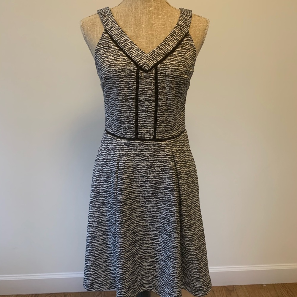 Black and White Skater Dress